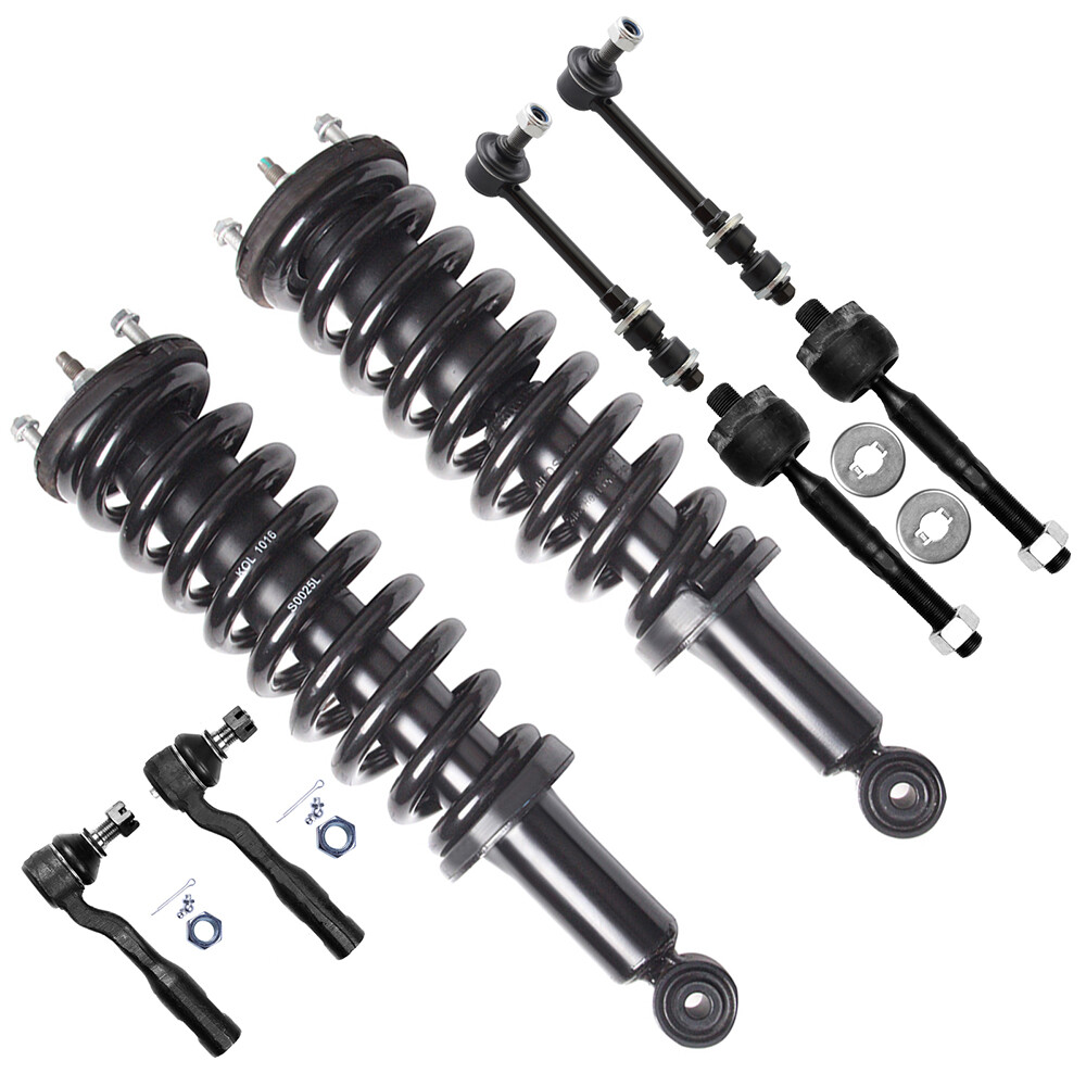 2003-2006 Toyota Tundra Front Struts Tie Rods Sway Bars with Springs