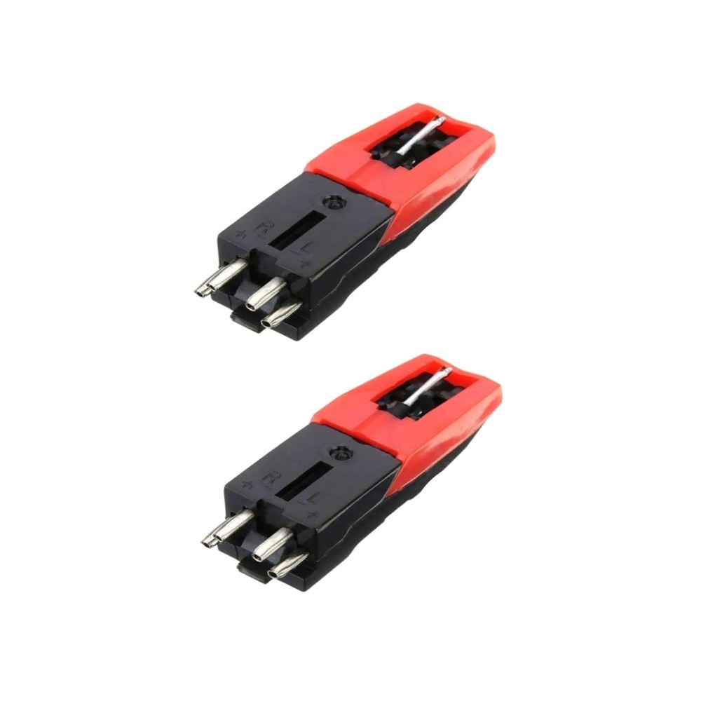 1/2Pcs Turntable Ceramic Cartridge with Stylus Needle for LP Record Player