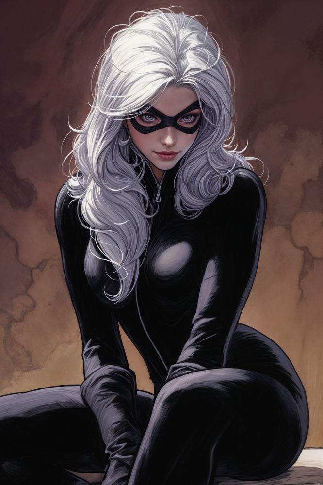 BLACK CAT 04 Fine Art Print 13x19 Limited Edition 1/30 sexy amazing spider-man