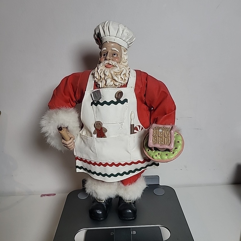 Santa Cookie Baker Apron Gingerbread House