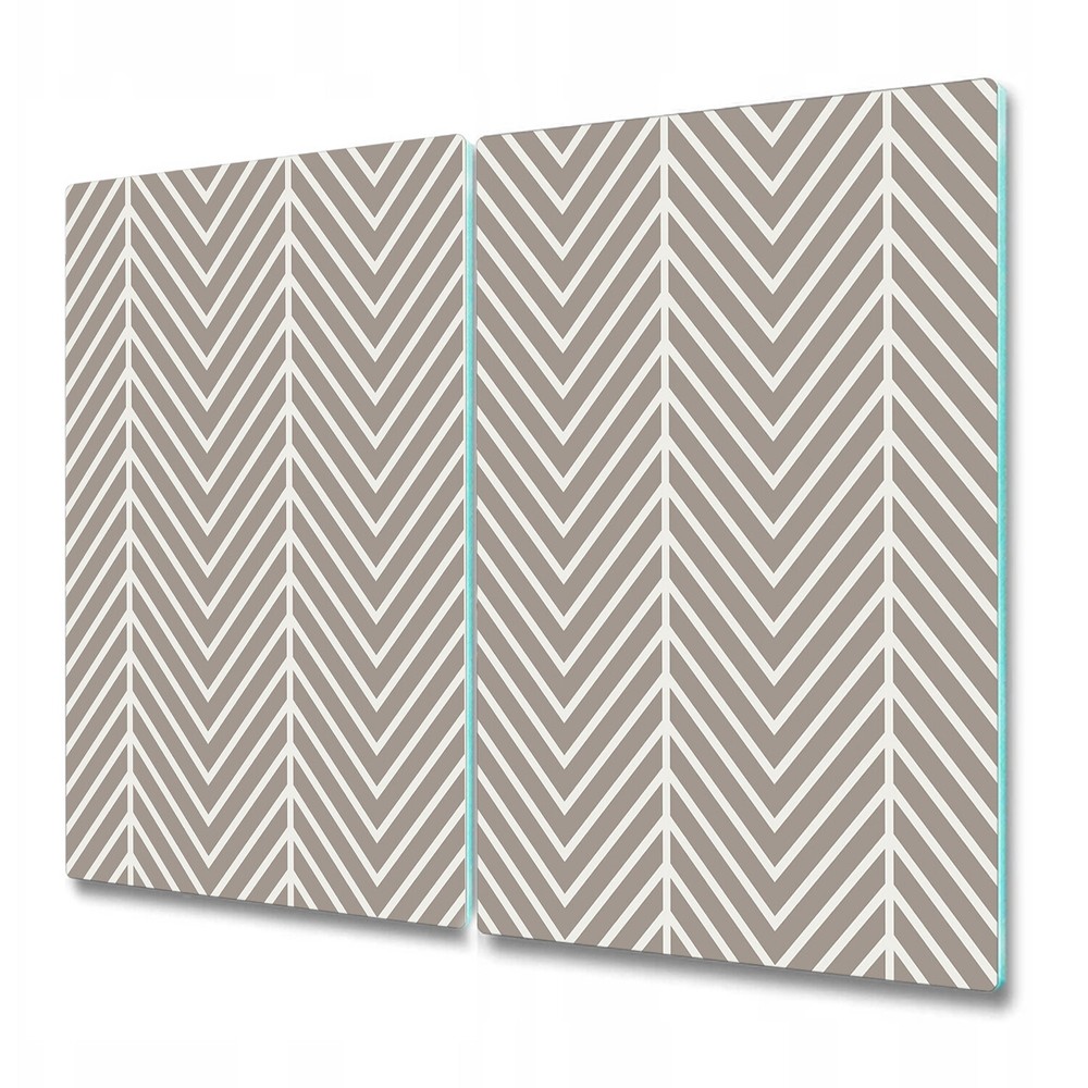 Glass Surface Protector Worktop saver Latte Herringbone Simple Geometric 2x30x52