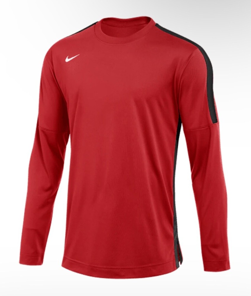 Nike Dri-Fit Long Sleeve Basketball Shooting Shirt Men's Red DC3251-657 New