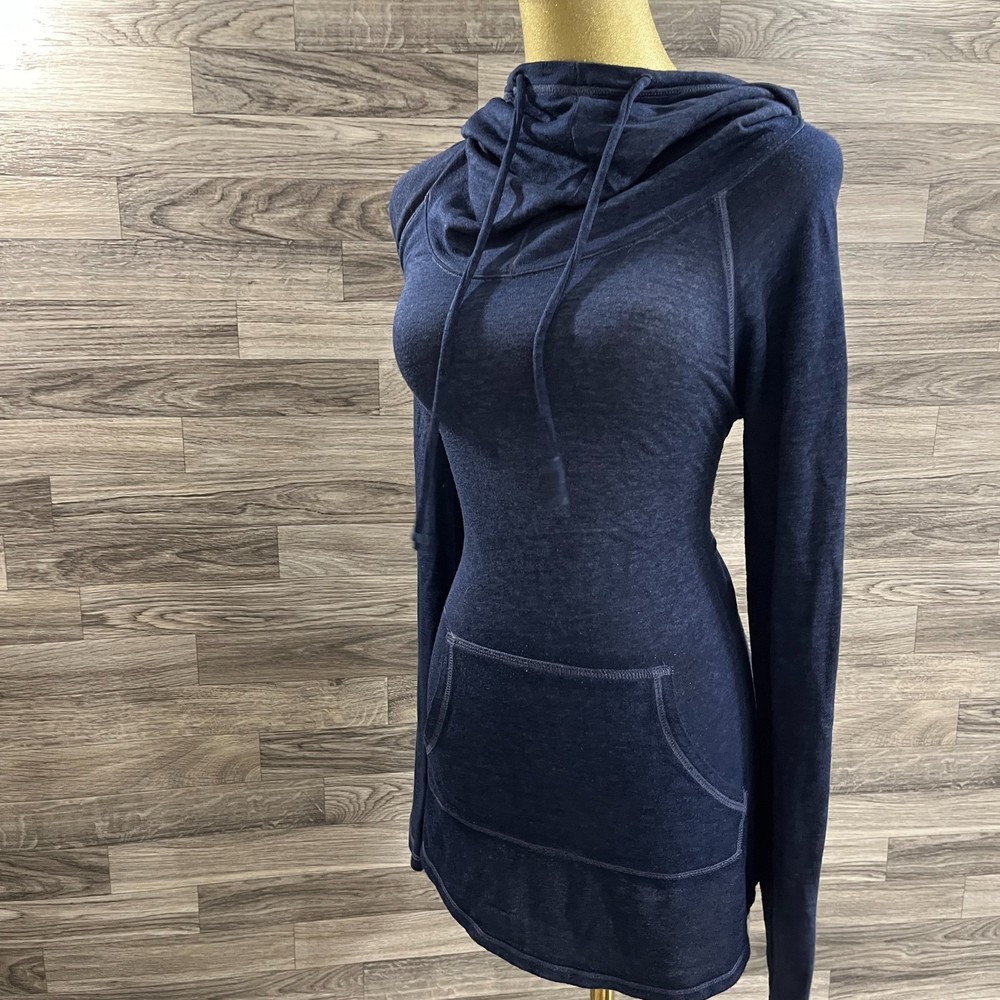 MAURICES Cowl Neck Pullover Blue Sweatshirt Hoodie Women's Size Small