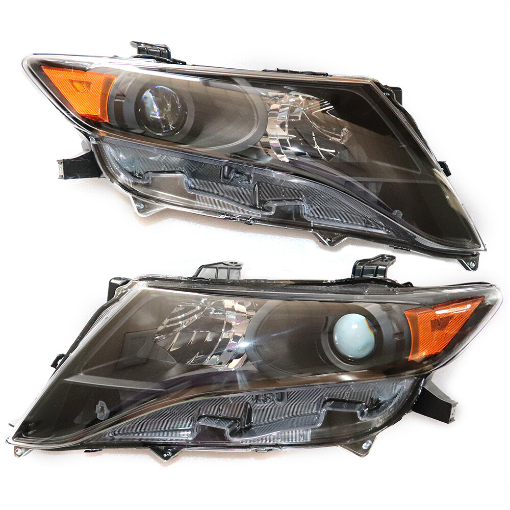 1 Pair Black Housing Headlights Headlamps Assembly For Toyota Venza 2009-2016 US