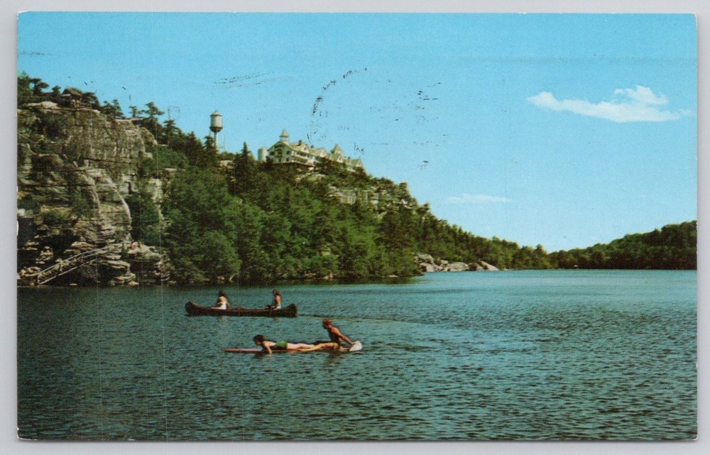Lake Minnewaska Cliff House NY Vintage Postcard 1961