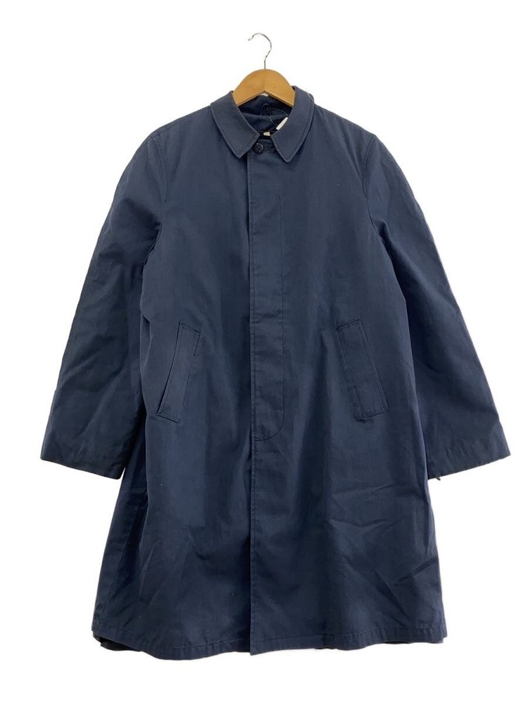 Stainless Steel Collar Coat/Navy 1599
