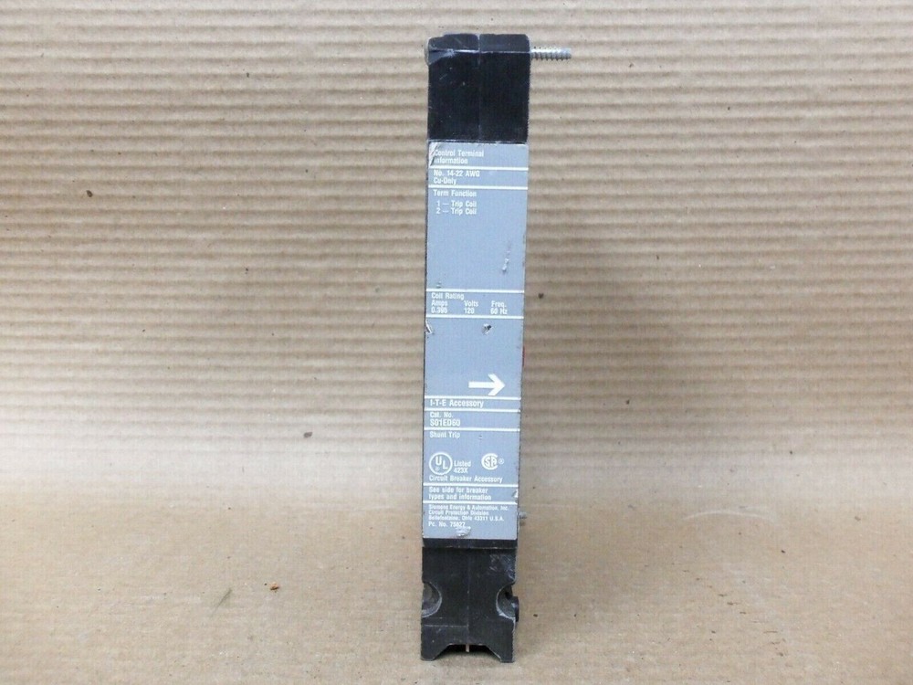 ITE Siemens S01 S01ED60 120V SHUNT TRIP ACCESSORY ED HED HHED Circuit Breaker