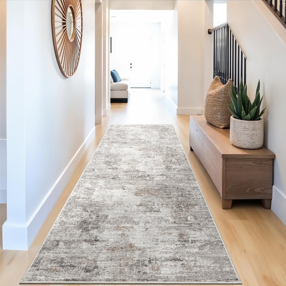 3x10 Ft Non-Slip Washable Hallway Runner Rug for Kitchen Bathroom Entryway