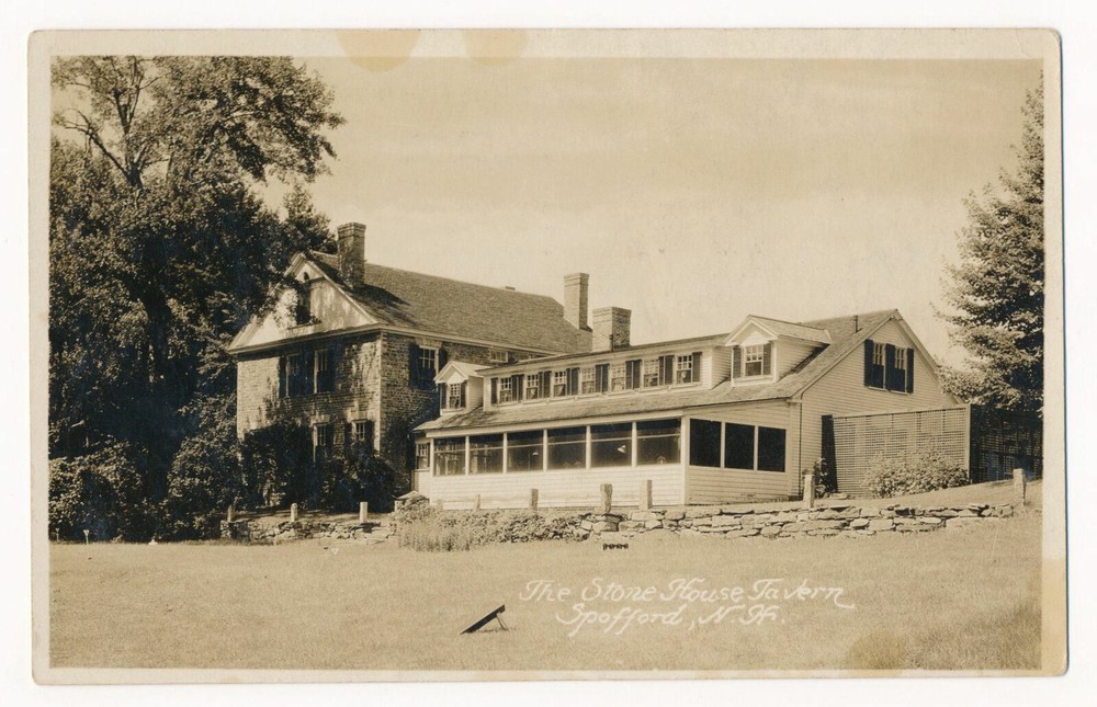 The Stone House Tavern, Spofford, New Hampshire RPPC