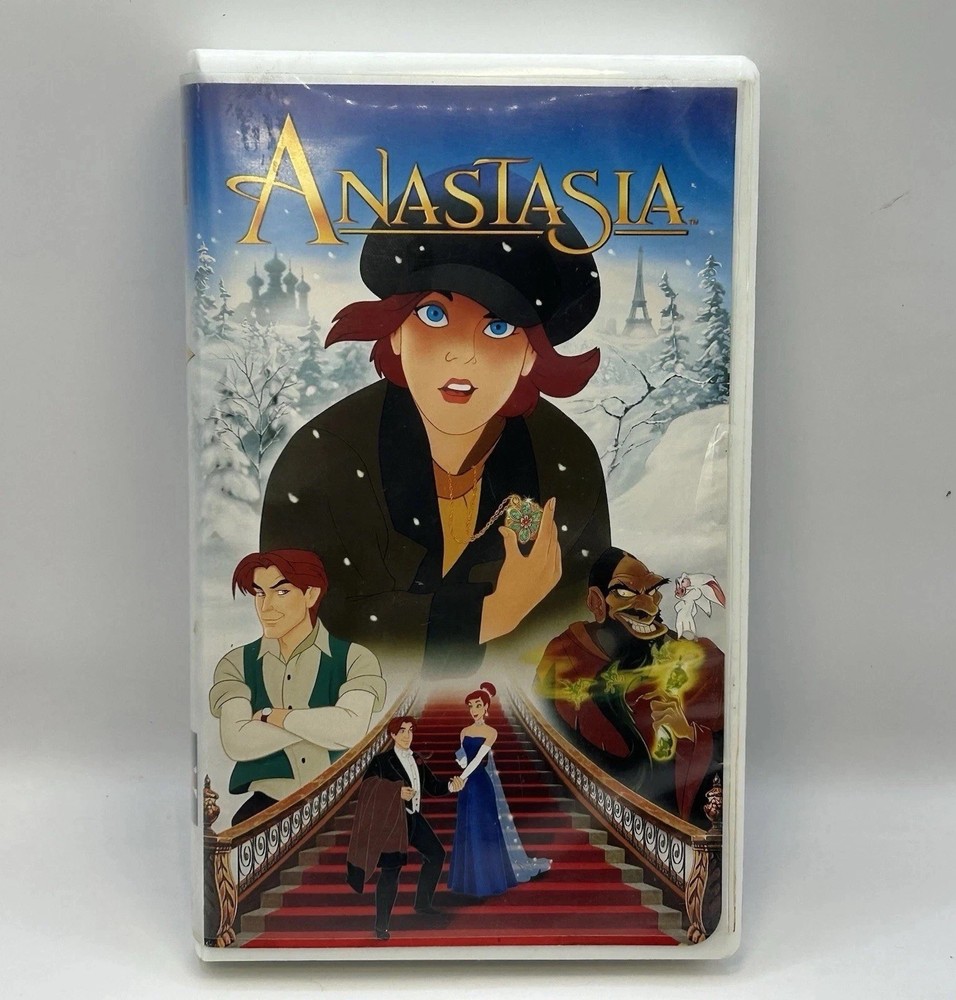 Anastasia VHS 1998 Video Tape 90s Animation Kids Movie VTG Clamshell Nearly New!