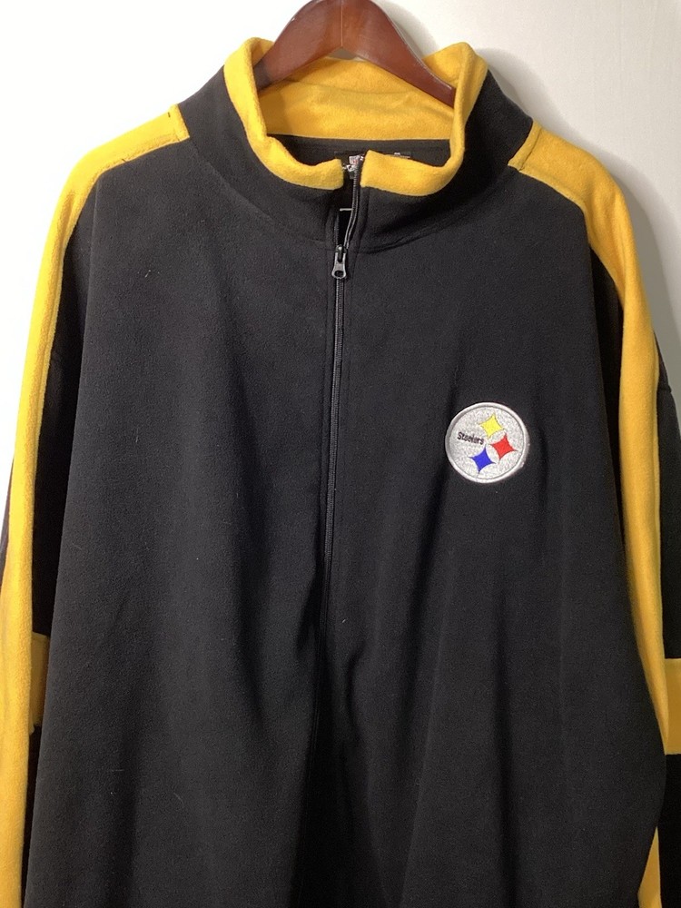 NFL Team Apparel 4XL Pittsburgh Steelers Full Zip Fleece Jacket