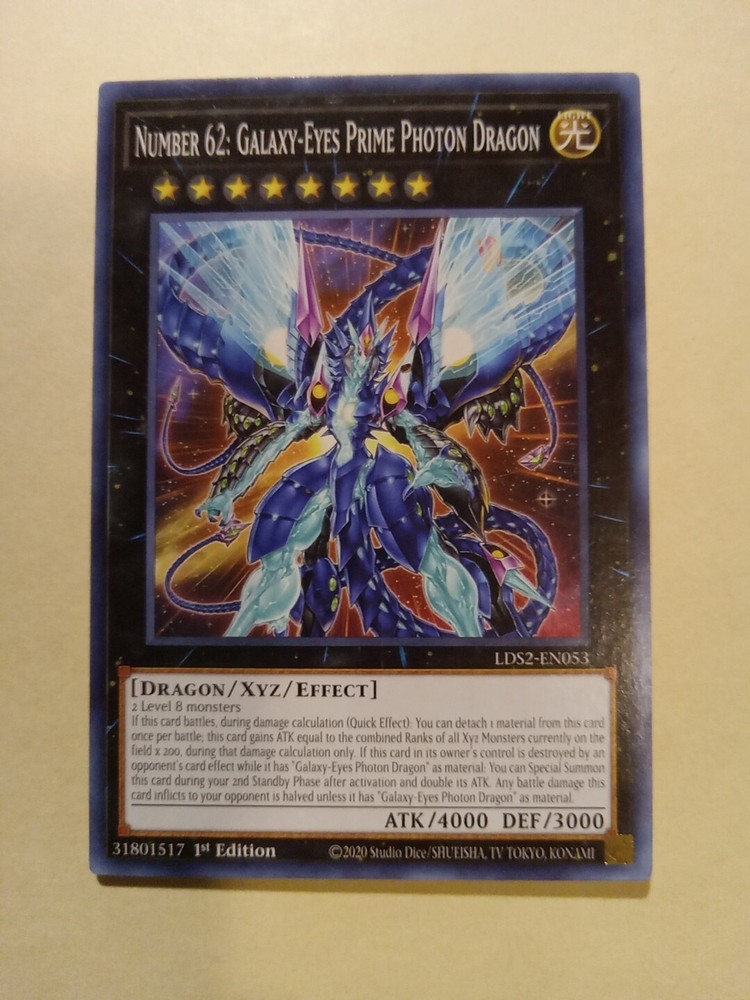 Number 62: Galaxy-Eyes Prime Photon Dragon LDS2-EN053 Legendary Duelists: Season