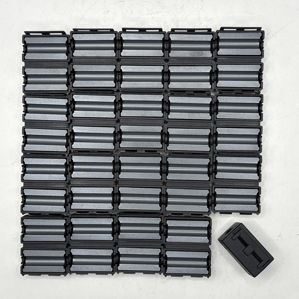 Lot Of 20 Snap-on Ferrite Cores 1-1/4” x 5/8” x 5/8” When Closed