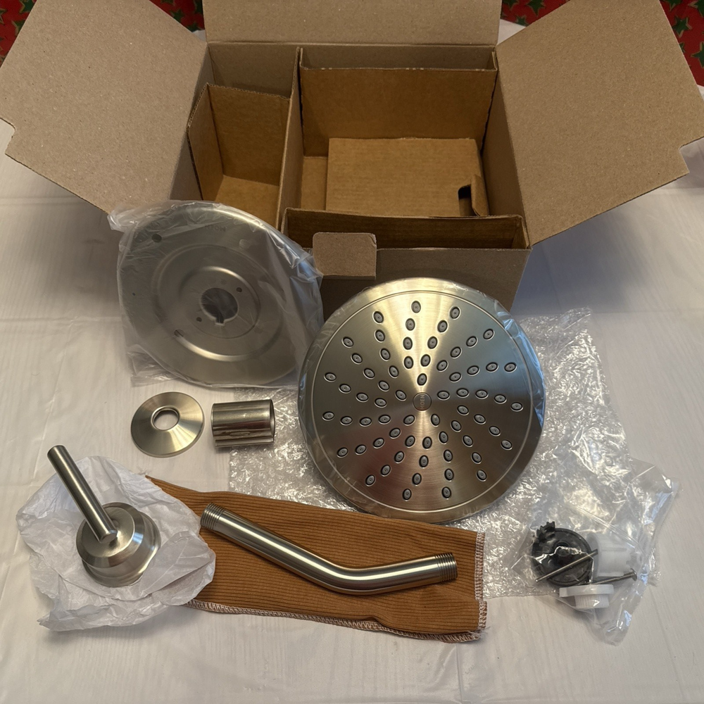 Moen T3002EPBN 8in High Pressure Rainshower Shower Head in Brushed Nickel