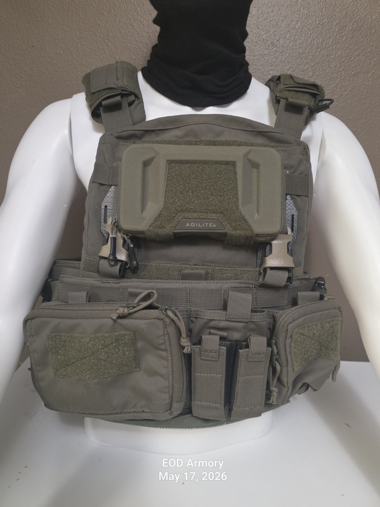 Crye Precision AVS Plate Carrier w Plates & Pouches