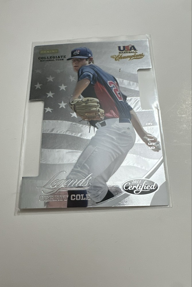 2013 Panini USA Baseball  Cert. Legends Die Cut Gerrit Cole #30 /699 (RC)