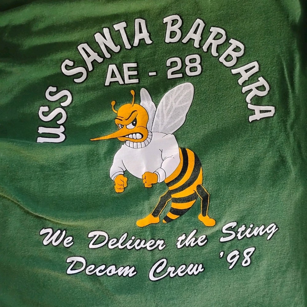 Vintage uss santa barbara ae-28 T-shirt 1998 Read