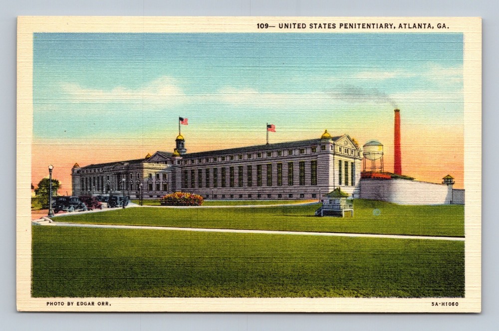 United States Penitentiary Atlanta Georgia GA Unposted Postcard