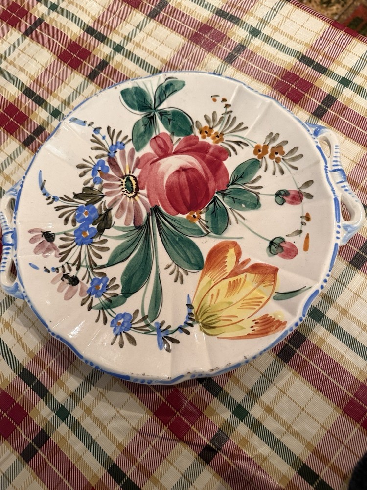 Nove Rose Vintage Hand Painted Plate