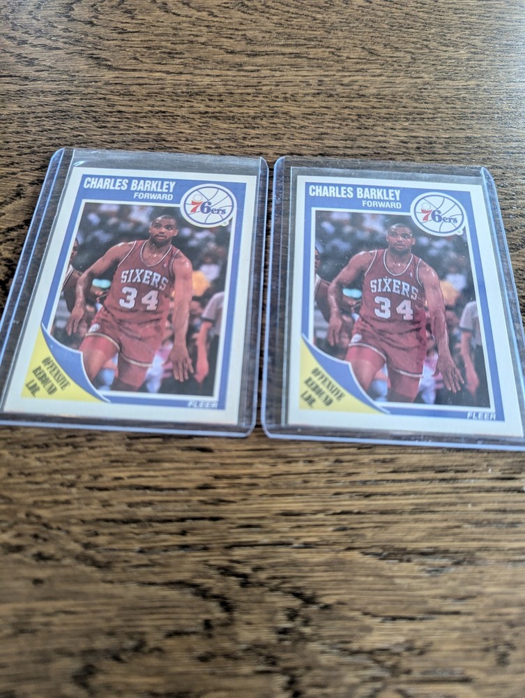 Charles Barkley 1989 Fleer  Lot Of 2
