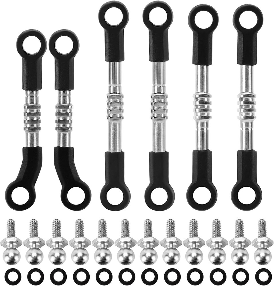 INJORA Adjustable Stainless Steel Links Set for Losi Micro-B/Micro-T