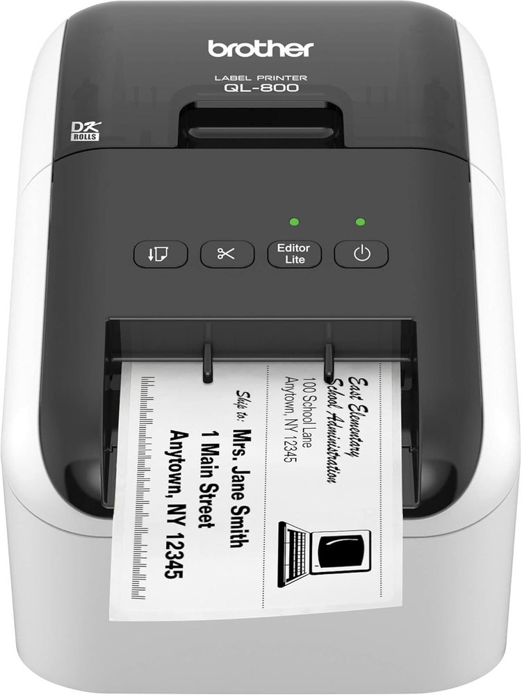 Brother QL-800 High-Speed USB Label Printer for Barcodes Business Black  