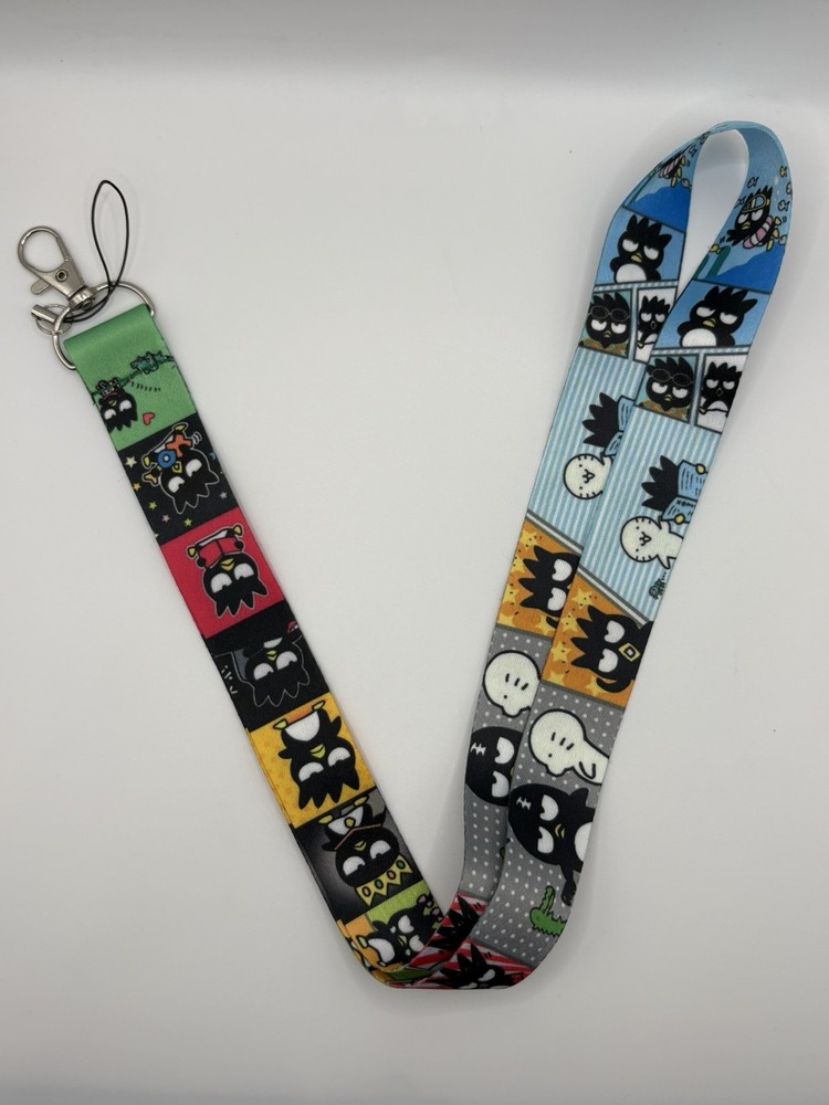 Sanrio Badtz-Maru Lanyard/  Keychain Badge Card Holder New