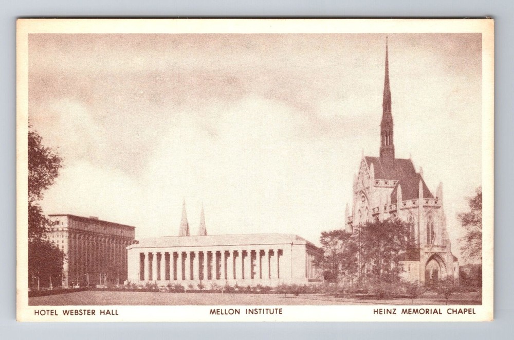 Pittsburgh PA-Pennsylvania, University Of Pitt Campus Buildings Vintage Postcard