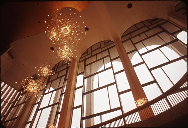 Photo:New York City New York Met Opera Lobby Chandeliers 1960s