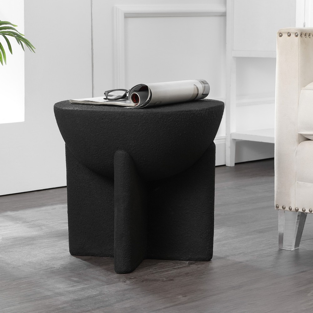 Jonathan Y Brady 18-Inch Black Polyresin Accent Lighting TBL1109