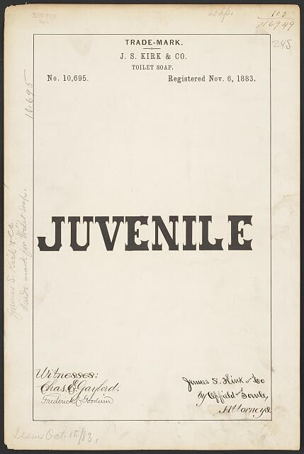 Photo:J. S. Kirk & Co. for Juvenile brand Toilet Soap