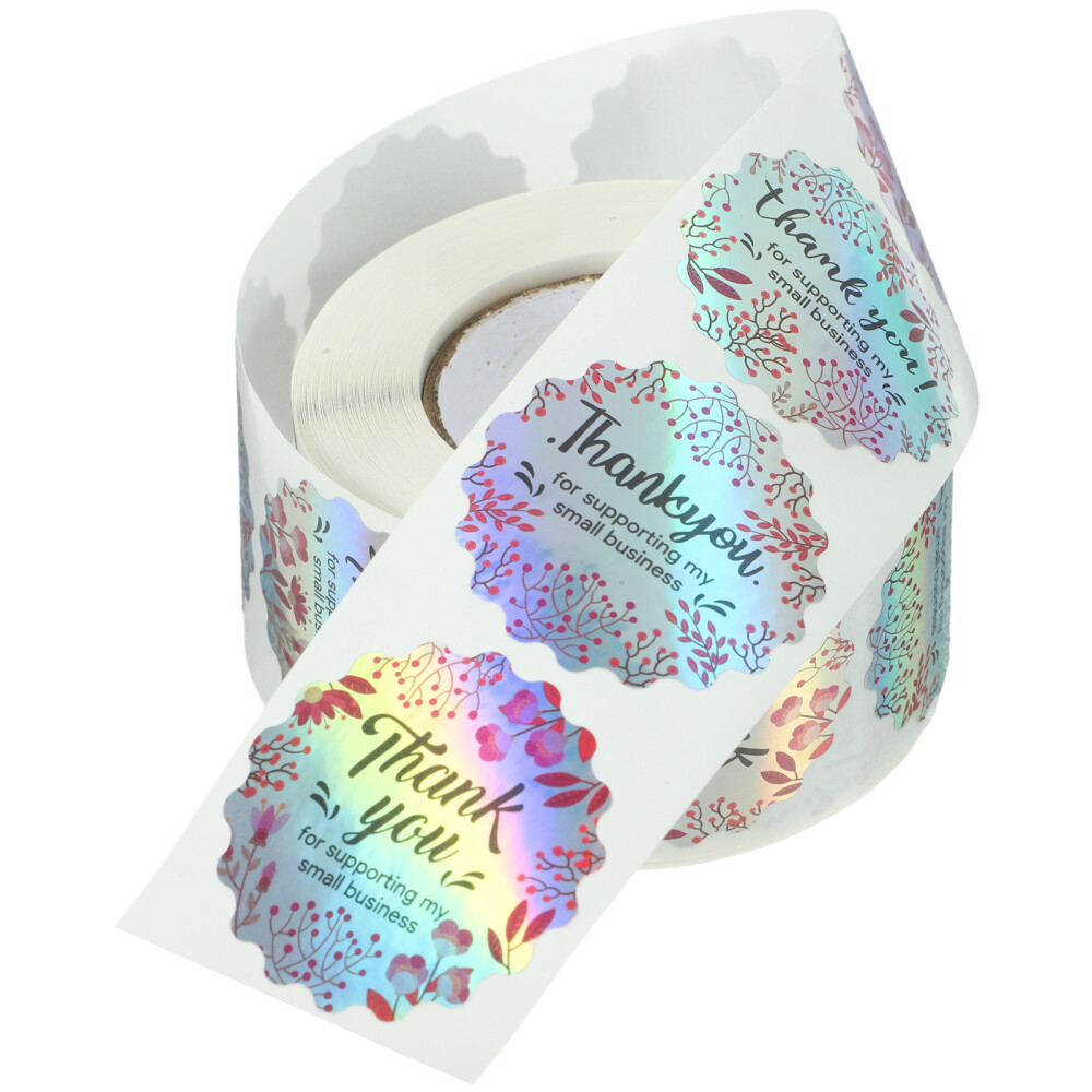 Gift Wrap Stickers Thank Themed for Envelopes Seal Adhesive