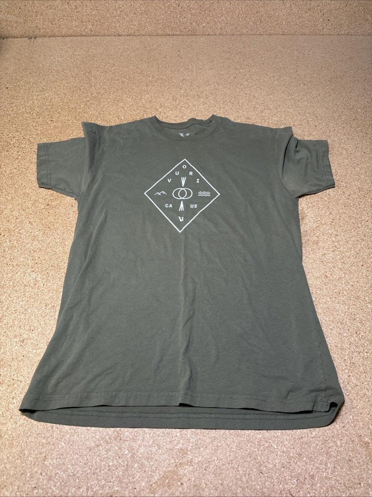 Vuori T Shirt Mens M Green Short Sleeve Diamond Tee Graphic Slim D2