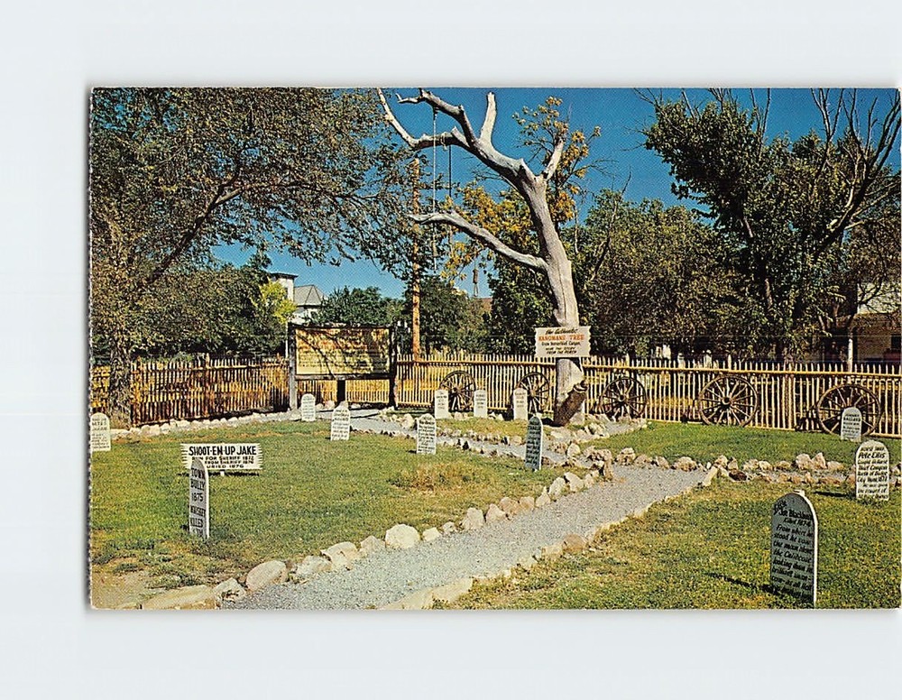 Postcard Boot Hill Cemetery Dodge City Kansas USA