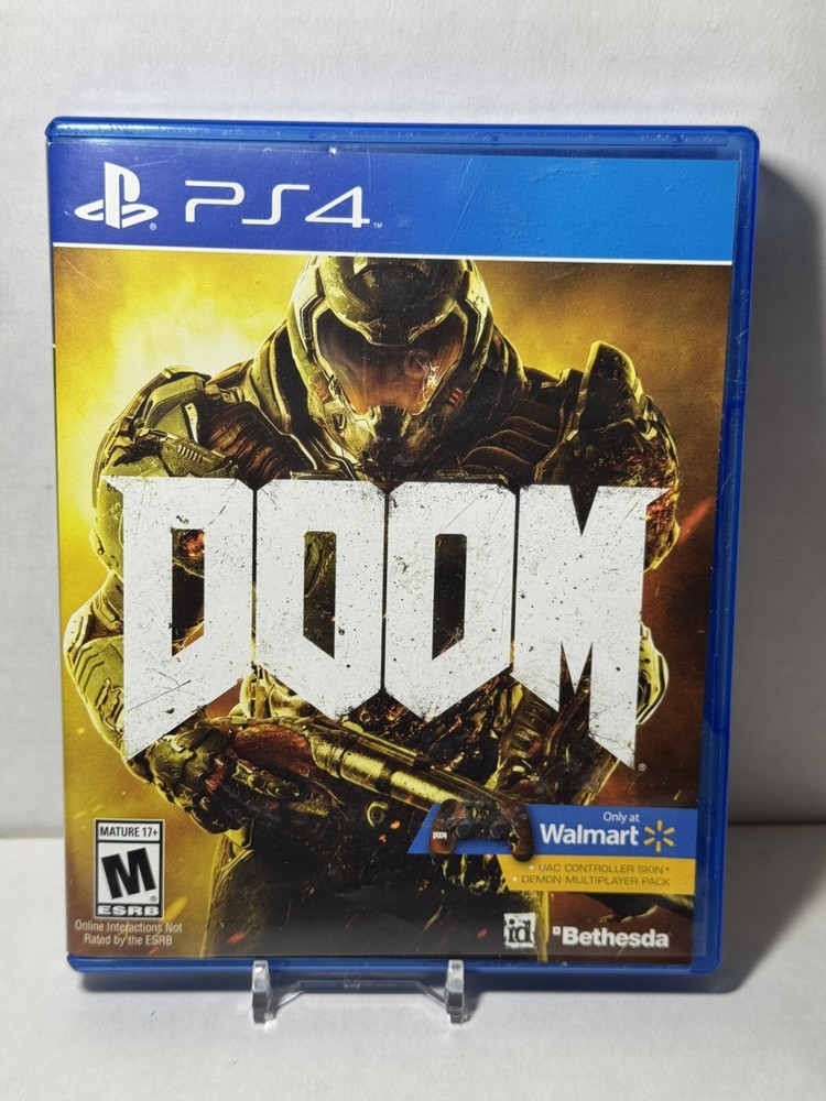 PS4 Doom With Controller Skin ( Sony PlayStation 4 )