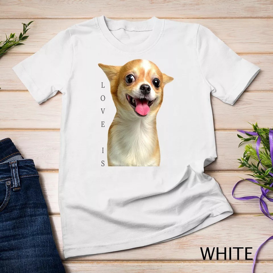 Chihuahua Shirt Dog Mom Dad Tee Love Pet Puppy Chiuauaha Unisex T-shirt
