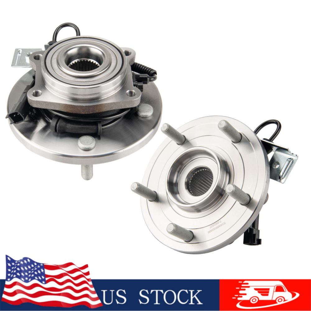 Pair Front Wheel Bearing and Hubs Assembly For Dodge Grand Caravan Ram C/V 5 Lug