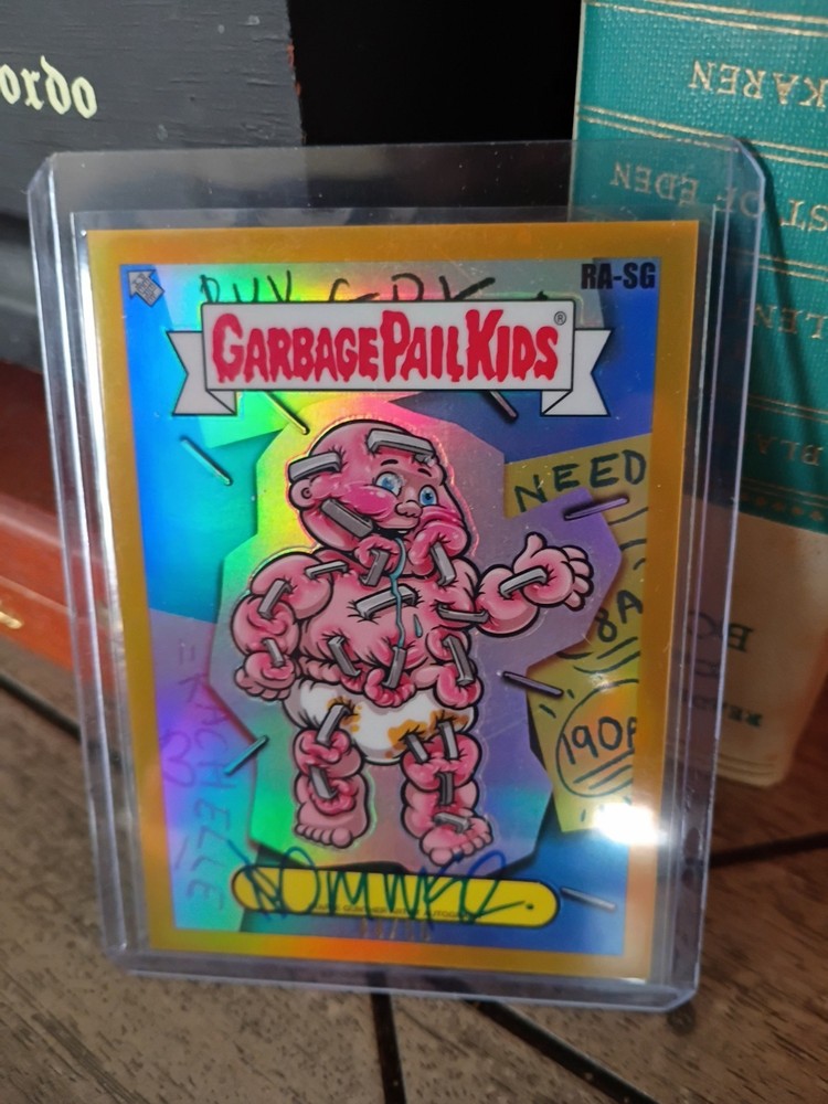 RORY MCQUEEN  2024 TOPPS GARBAGE PAIL KIDS CHROME SERIES 7 GOLD AUTOGRAPH #44/50