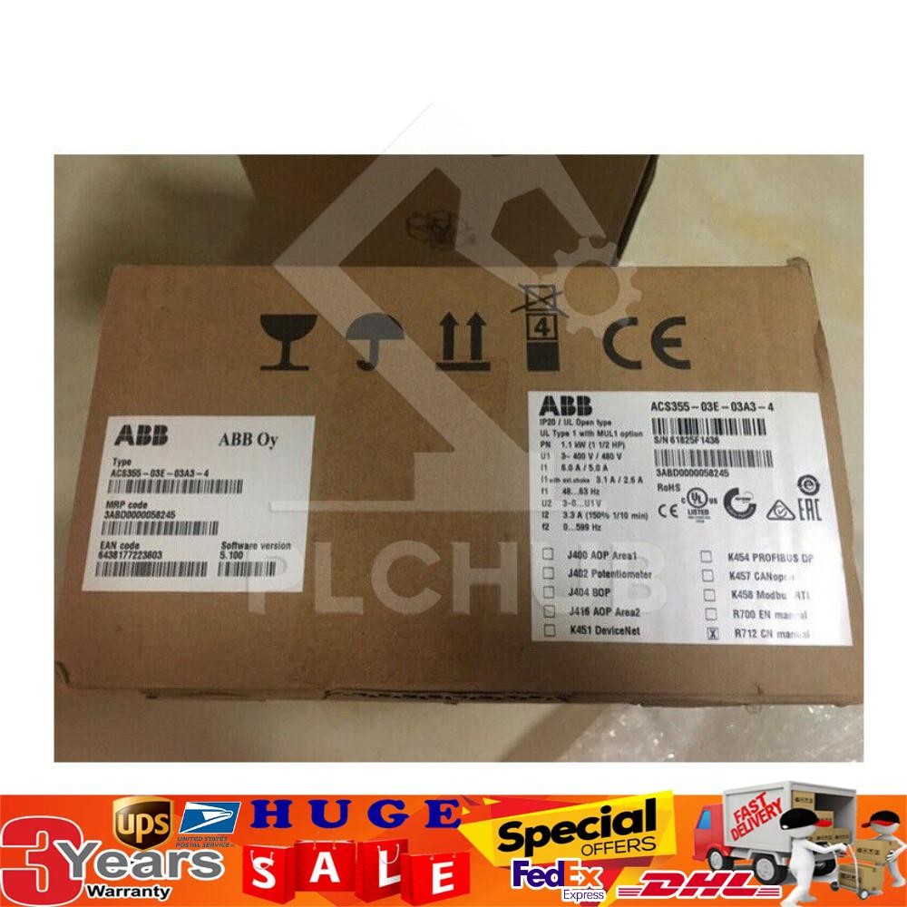 ACS355-03E-03A3-4 ABB Inverter Brand New in Box!Spot Goods No Keypad