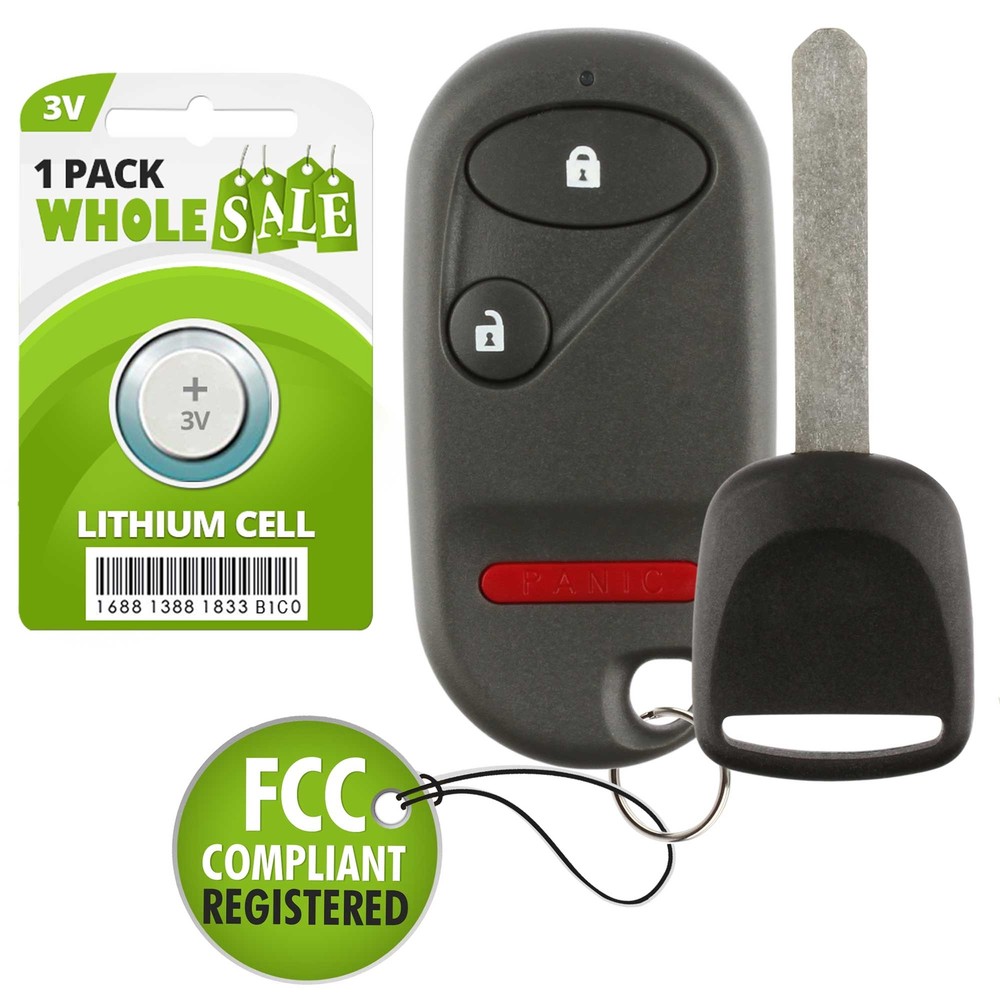 Replacement For 2003 2004 2005 Honda Pilot Car Key + Fob Remote