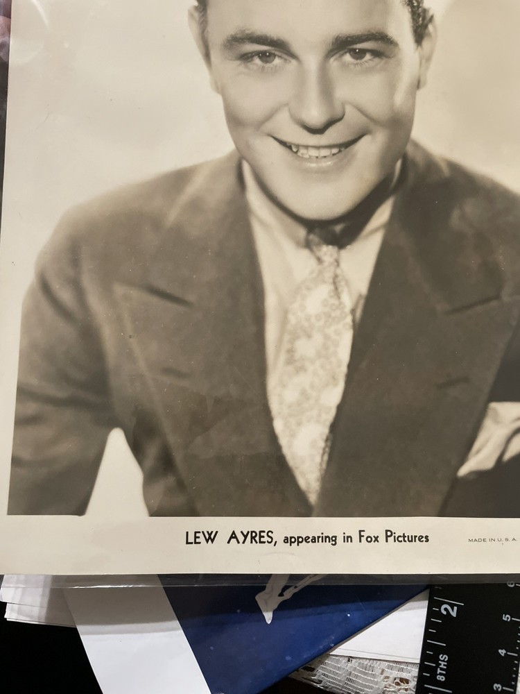 Old Vintage Photo PORTRAIT OF MAN ACTOR LEW AYRES PUBLICITY HEADSHOT