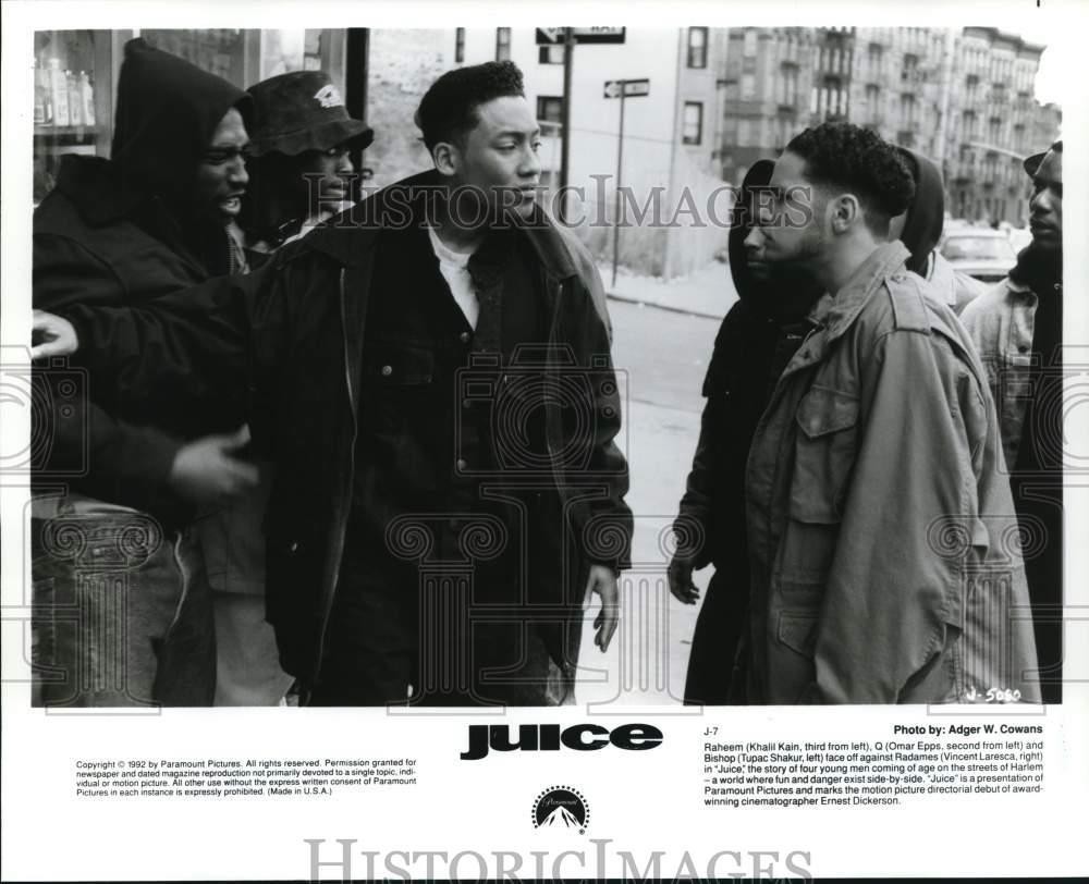 1992 Press Photo The starring cast in a scene from 