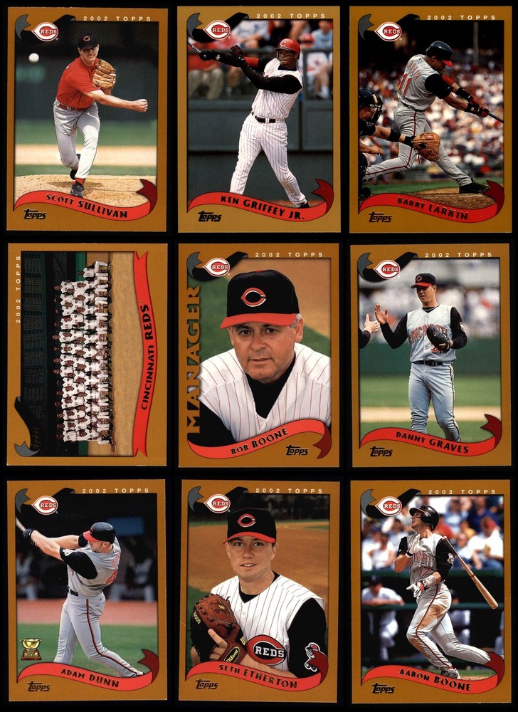 2002 Topps Cincinnati Reds Team Set 8 - NM/MT 7221805