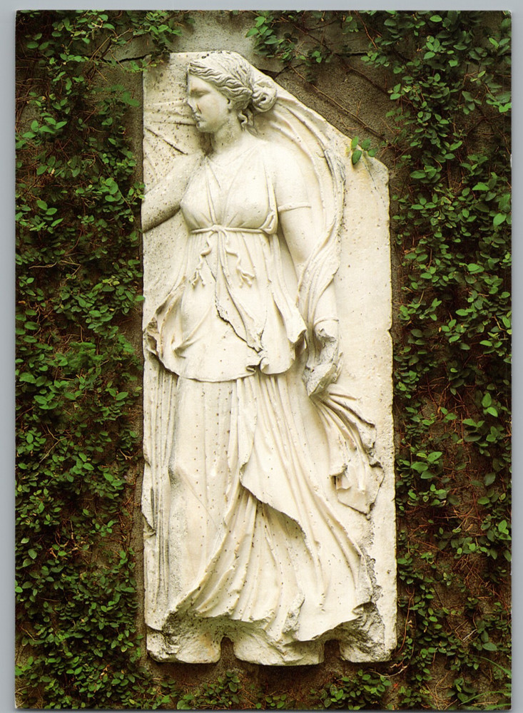 Marble Relief Maenad or Hora Unposted Isabella Stewart Gardner Museum Postcard