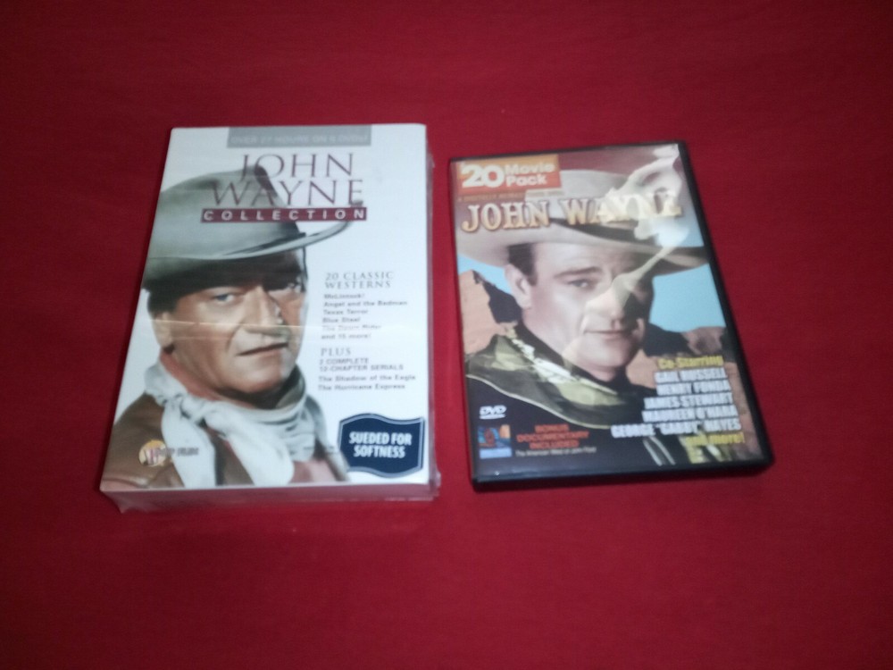 Lot of 2 John Wayne Collection 20 Classic Westerns DVD Sets FREEE SHIPPING!