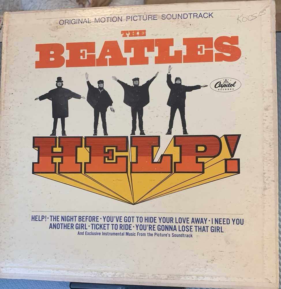 The Beatles Help! Vinyl Movie Soundtrack 1965 MAS-2386 LP READ* VG TESTED*
