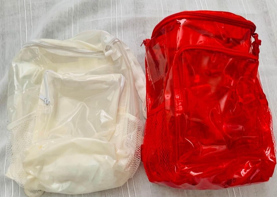 New! Small Personal Belongings Transparent Backpack Bag