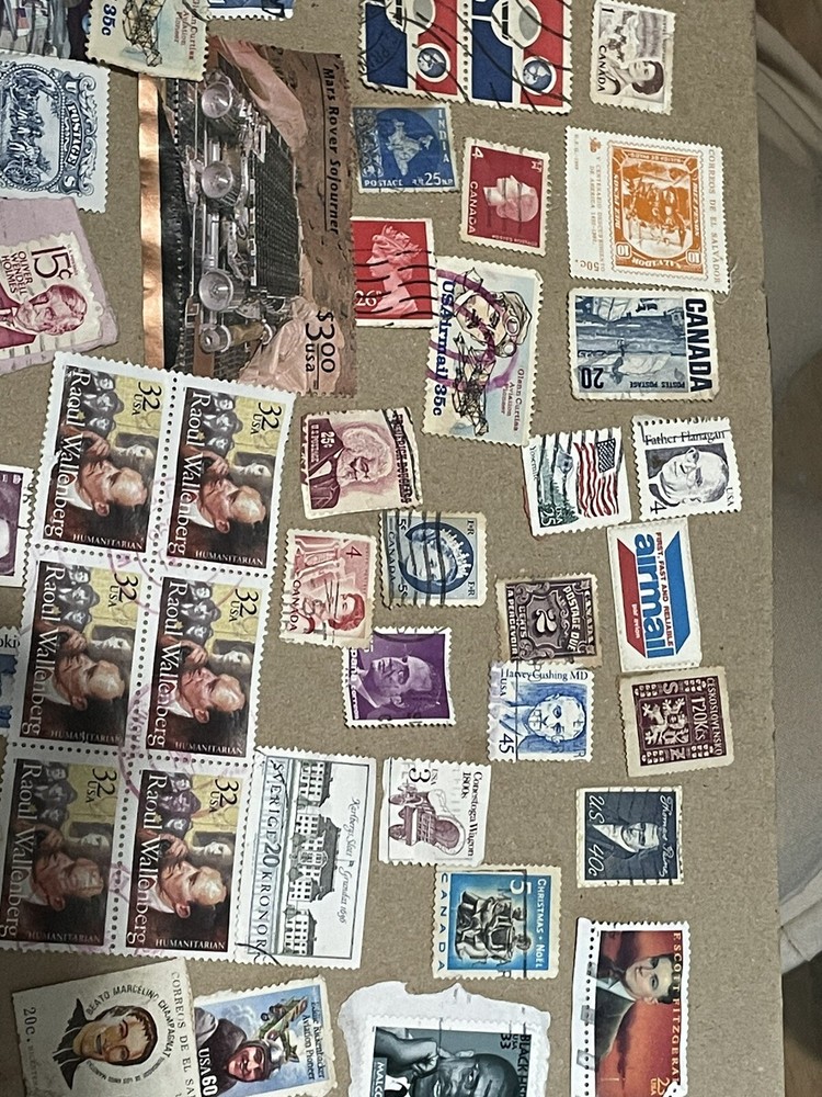 Lot Of Over 40 Stamps different countries, vintage please see pictures