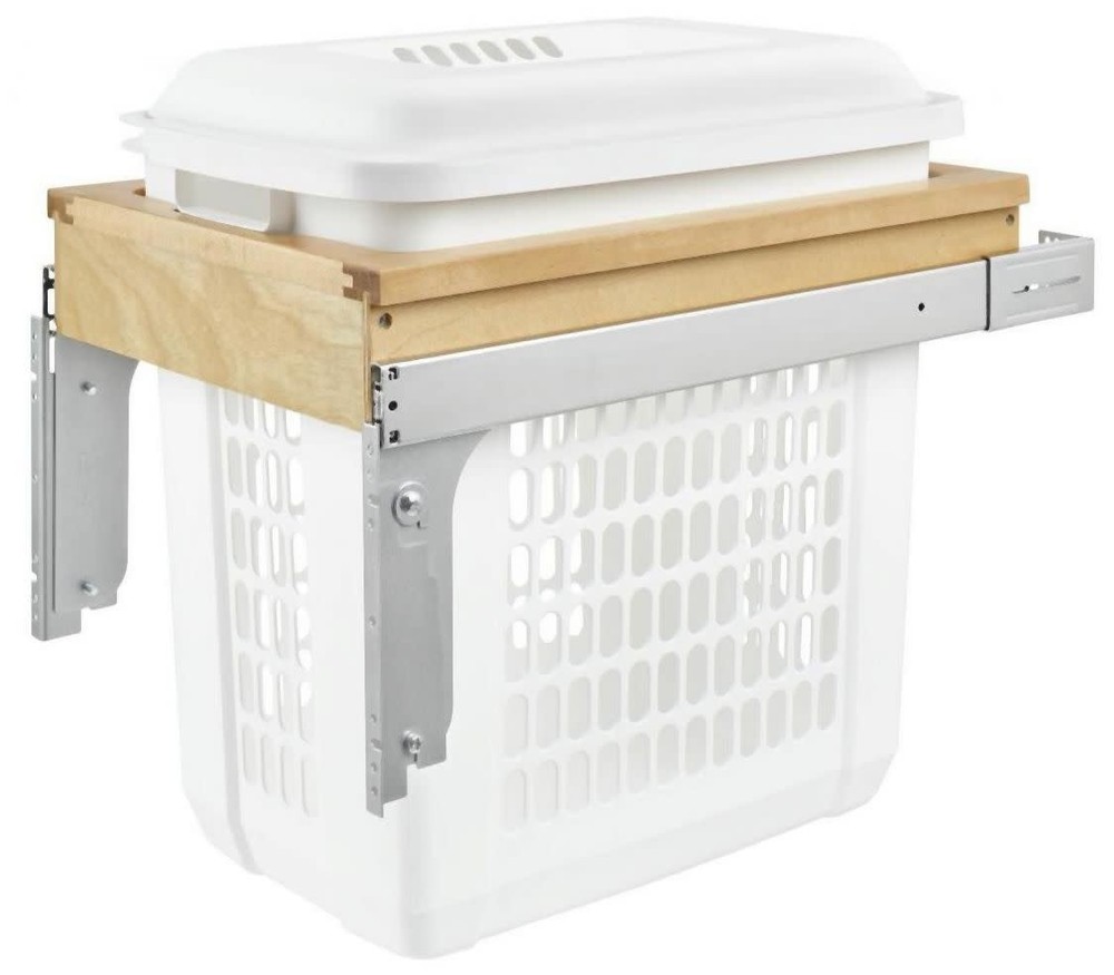 Rev-A-Shelf 15-Inch Maple Wood Top Mount Slide Out Pull Shelf