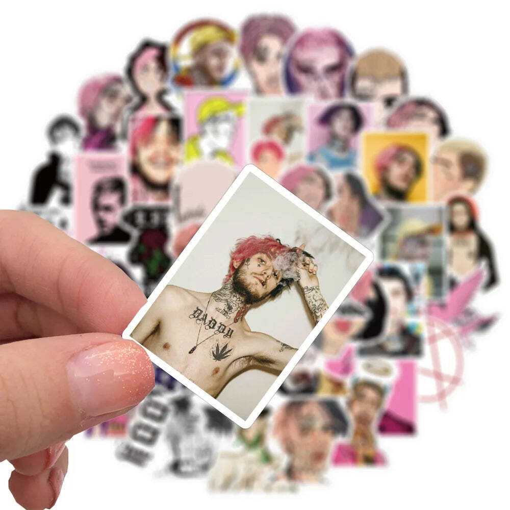 10/50pcs singer LIL PEEP Sticker graffiti stickers for DIY Suitcase Laptop skate